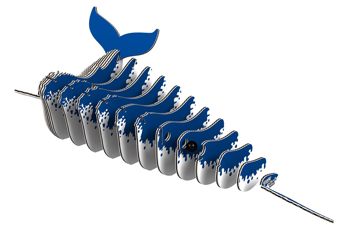 Eugy Humpback Whale 3D Puzzle, 25 Piece Eco-Friendly Educational Toy Puzzles For Boys, Girls & Kids Ages 6+