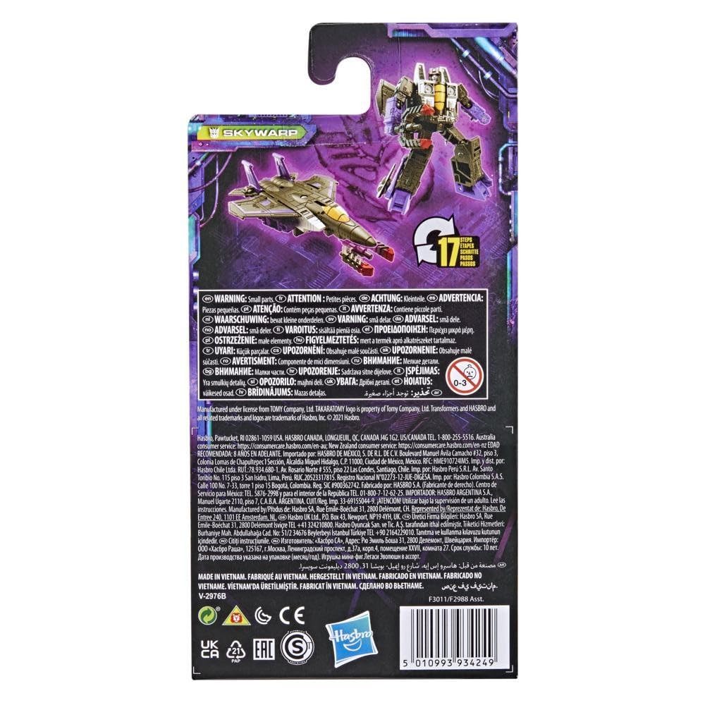 Transformers Toys Generations Legacy Core Skywarp Action Figure - Kids Ages 8 And Up, 3.5-Inch