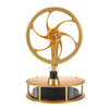 PFCKE HZZ92 Upgrade Low Temperature Stirling Engine Kit Steam Heat Educational Model Classroom Teaching Stirling Engine mature-themed Desktop Educational Toys Brass Aluminum Stirling Engine- Gold