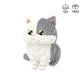 Larcele Micro Building Blocks Set, Diy Mini Building Toy Bricks For Age Over 12 Years, 1412 Pieces Kljm-05 (Munchkin Cat-Grey)