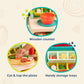 B. toys- Mini Chef - Pizza-n-Pasta Playset- Pretend Play Pizza & Pasta Play Set - Play Food & Role-Play Accessories- Food Toys f