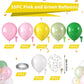 Hawaiian Balloons, Tropical Balloons Green Pink White Yellow Balloon Confetti Balloons For Beach Summer Baby Shower Luau Flaming
