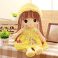 Tvoip Tulle Skirt Princess Plush Toy Phial Dolls Children Girls Doll Cute Little Girl Dolls, 18 Inch (Yellow)