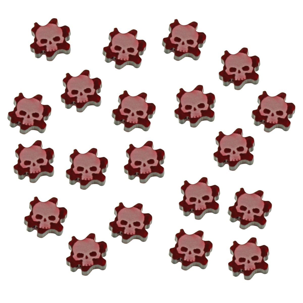 LITKO Flesh Wound Tokens Compatible with Warhammer: Kill Team  Translucent Red (15)