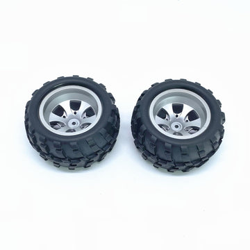 KingVal Replacement 2PCS Left + 2PCS Right Tire Tyre Wheel RC Parts Compatible with WLtoys A979 A979-B A979-A RC Car