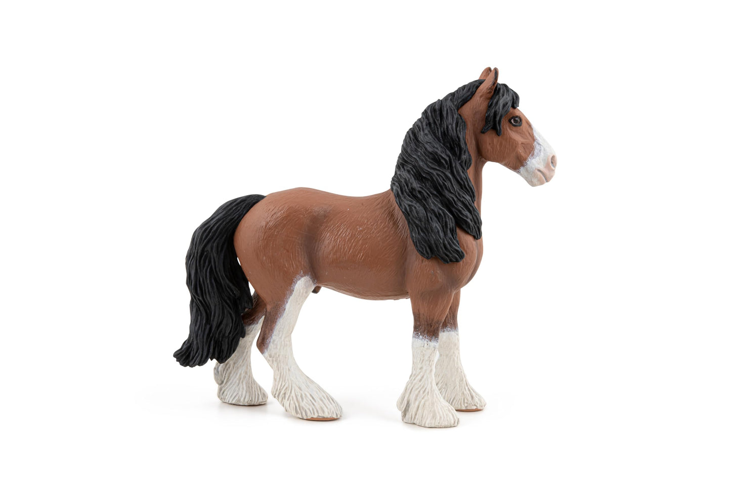 Papo 51571- Figure - Clydesdale Horse, Multicolor