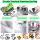 Mini Kids Stainless Steel Cookware Kitchen Cooking Toys Pretend Utensils with Cookware Play Pots and Pans Playset ,Cooking Utens
