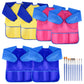 Kuuqa 6 Pcs Waterproof Art Smock Kids Art Painting Aprons Long Sleeve With 3 Roomy Pockets And 10 Pcs Painting Brushes, Age 2-6 Years