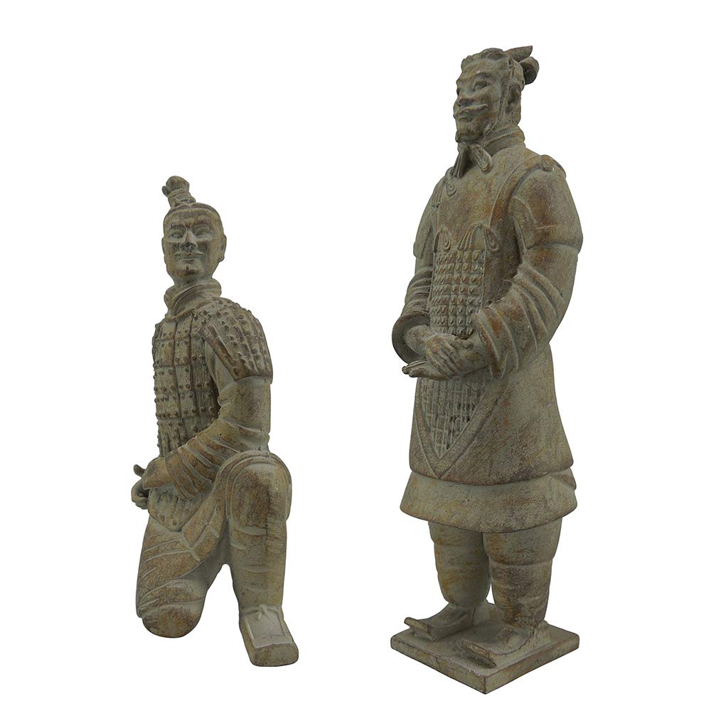 Artgenius Collectibles Terracotta Warriors Figurine Handmade Terracotta Warriors Statue Magnet Gift (4.4In)