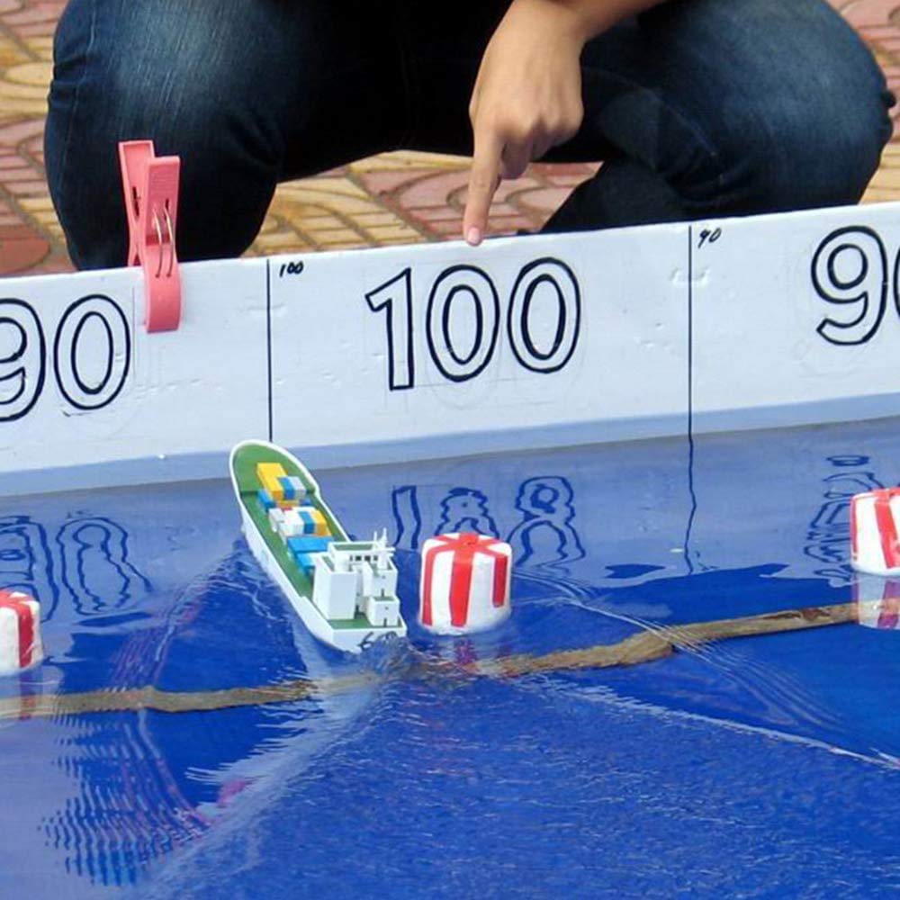 Inquwan Diy Racing Boats Container Vessel Battery Powered Ship Model Educational Toys Children Gifts