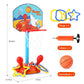 Toddler Basketball Hoop, 2 In 1 Sports Toy Set For Kids, Ring Toss Game With Music Sound, Baby Basketball Hoop For Indoor Play