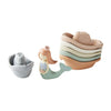 Mud Pie Children'S Stacking Boat Set, Mermaid