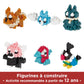 Nanoblock - Pokémon - Type Normal Set 1 (Blind Box Complete Set), Mininano Series Building Kit