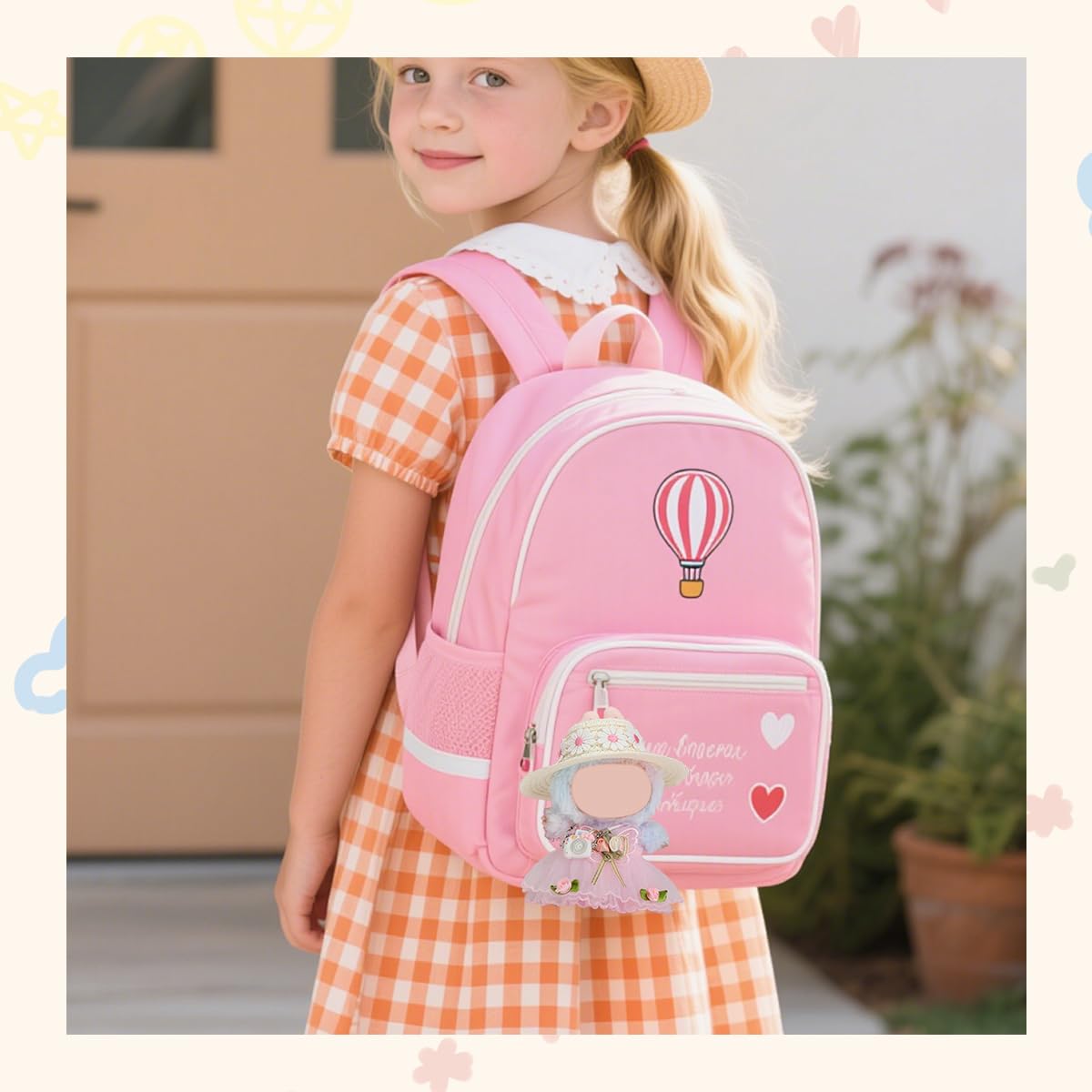 17cm Doll Clothes Set  enhanced Jeans & Knitted Sweater Outfit for 17cm 15cm Dolls  Cute Dress Up Fashion  No Doll Included (Flower  17cm/15cm)