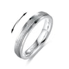 Lofitor 925 Sterling Silver Fidget Ring For Women Anxiety Ring 4Mm Plain Silver Thumb Ring Spinner Ring For Men Stress Relief An