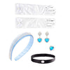 Princess Costume Accessories Dress Up Cosplay Headband Crown Choker Glove Set Halloween Party