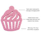 Itzy Ritzy Silicone Baby Teether - Bpa-Free Infant Teether With Easy-To-Hold Design & Textured Back Side To Massage & Soothe Sor
