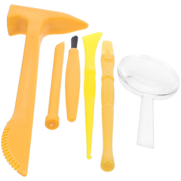 Totority Dig Kit 3 Sets Dinosaur Dig Tools Kit for Kids  Dinosau Digging Kit  Science Kits with Mini Hammer Chisel Brush Scraper for Gems Gemstone Dig Kits