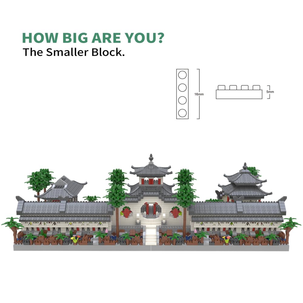 Kadablk Architecture Chinese Style Of Suzhou Garden,Set 1 Front Courtyard, Micro Block,Classical Famous Building Block Set,4222 Pcs For Adults And Teens