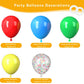 Red Yellow Blue Balloons, 60 Packs 12Inch Red Blue Green Balloons Matte Blue Yellow Red Green Latex Balloons Rainbow Colourful C