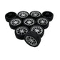 10PCS Toy Car Wheels 28mm Rubber Tire Wheels with Metal Shaft for RC Car Truck DIY Model Toy Wheel Replacement Accessories (2.5x