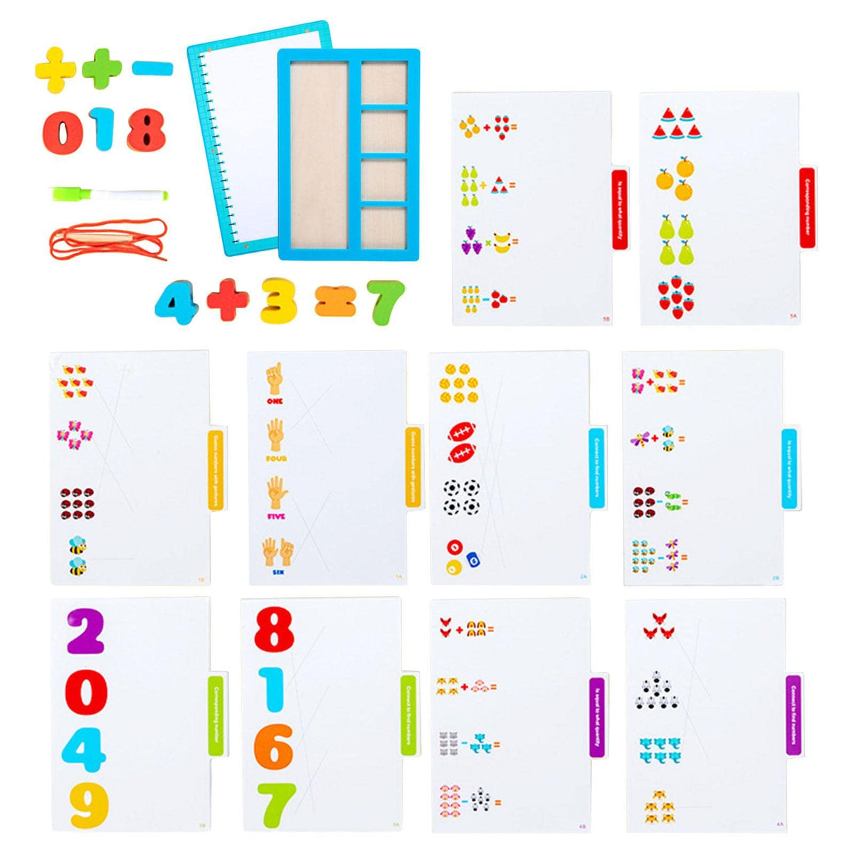 Ilsmysutra Memory Game With Blocks Wooden Matching Game For Game Number|Toys For Baby|Developmental Baby Toys
