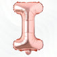 Flyloons Rose Gold I Letter Foil Balloon Alphabets Balloons Perfect for Birthday Decoration Items, Anniversary, Bachelorette, We