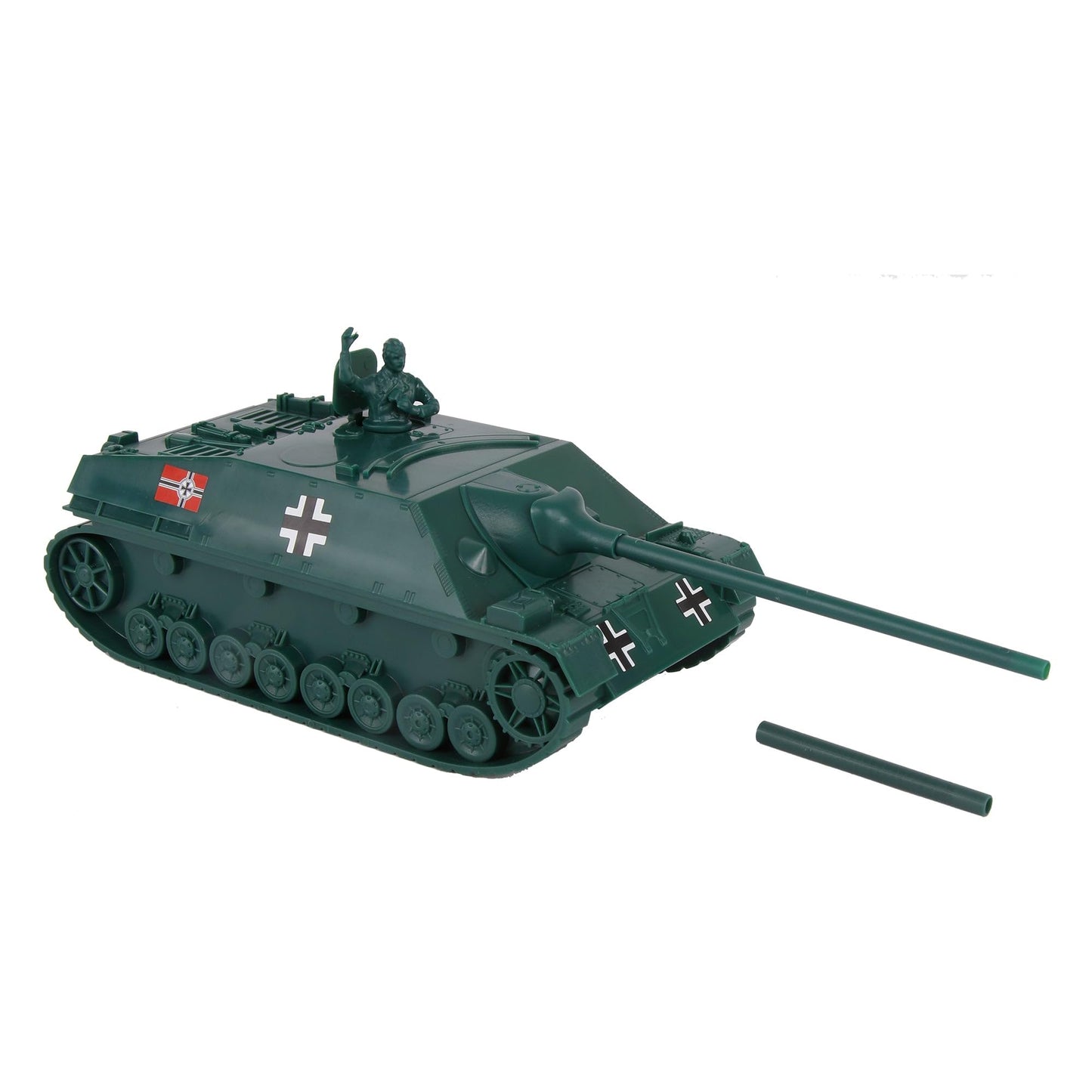Bmc Ww2 German Jagdpanzer Iv Tank Destroyer - Forest Green 1:32 Plastic Army Men Vehicle