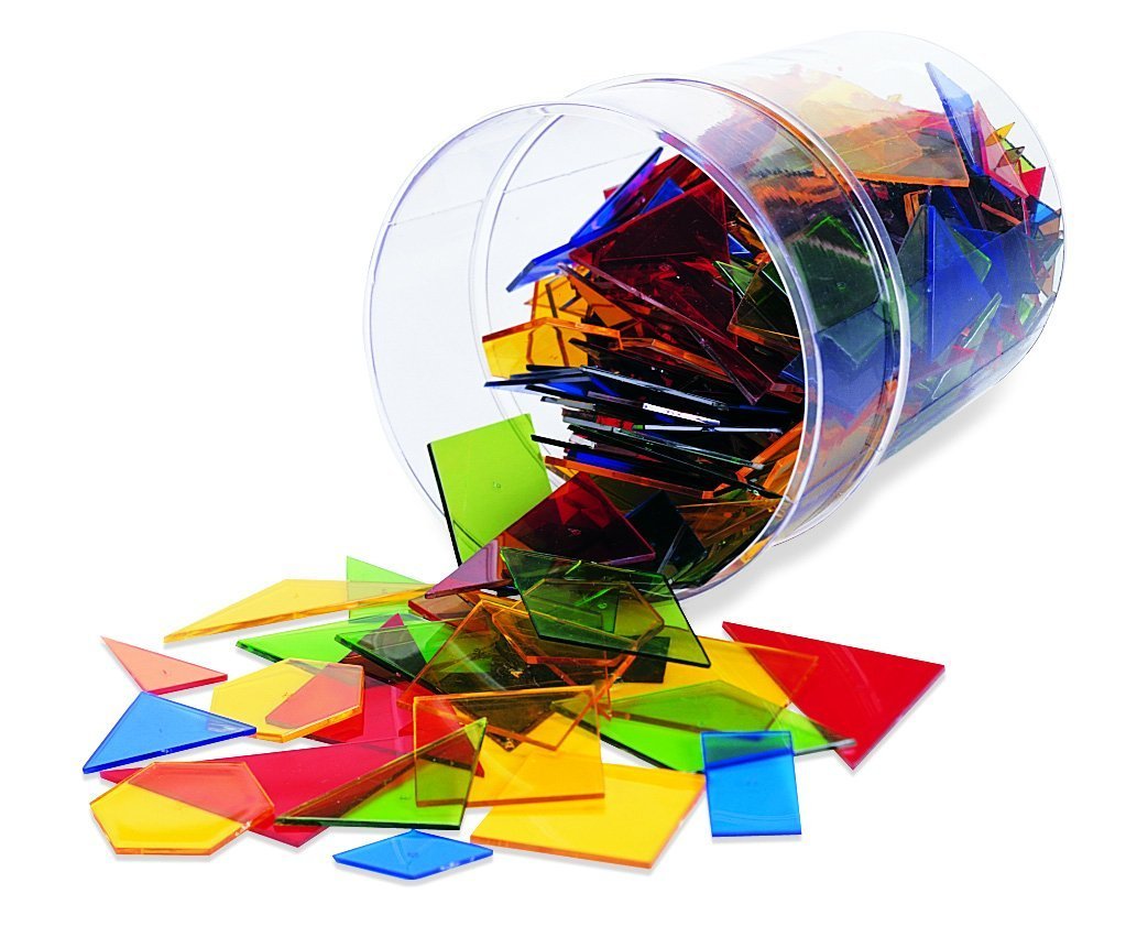 Learning Resources Power Polygons - Early Geometry Skills, 450 Pieces, Multi-color, Model LER7626, Ages 5+