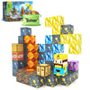 Magnetic Blocks-Build Mine Magnet World Pickaxe Edition Mine Pickaxe Caverns Kids Games Toddler Toys Magnetic Tiles For Boys & Girls Age 3-4 4-5 6-8, Sensory Outdoor Toys For Kids For 3+