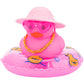 Wonuu Car Accessories Rubber Ducks Dashboard Decorations Rubber Duck Pink Accessories Dashboard Duck Car Decorations Car Ducks For Dashboard Car Duck Car Dashboard Decorations, Hg&Pink-Straw