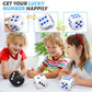 Giant 3 Inch Foam Fidget Dice - Stress Relief Squeeze Squishy Game Dice, Perfect for Family Fun, Classroom Activities, and Party