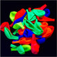 Glow King Black Light Reactive Neon Balloons | Glow In The Dark Latex Balloons In Multiple Colors | Fun Uv Fluorescent Party Gif