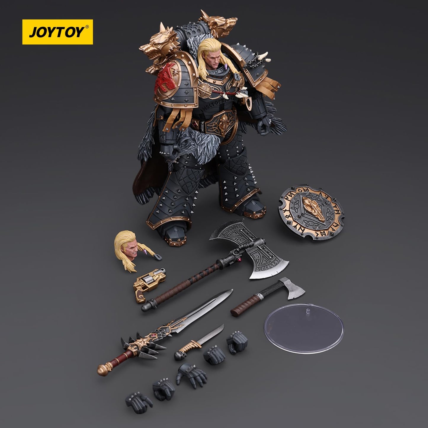 JOYTOY Warhammer 40k Blood Angels Leman Russ Primarch Action Figure - 1/18 Scale, Acrylonitrile Butadiene Styrene, Mssus-6137-