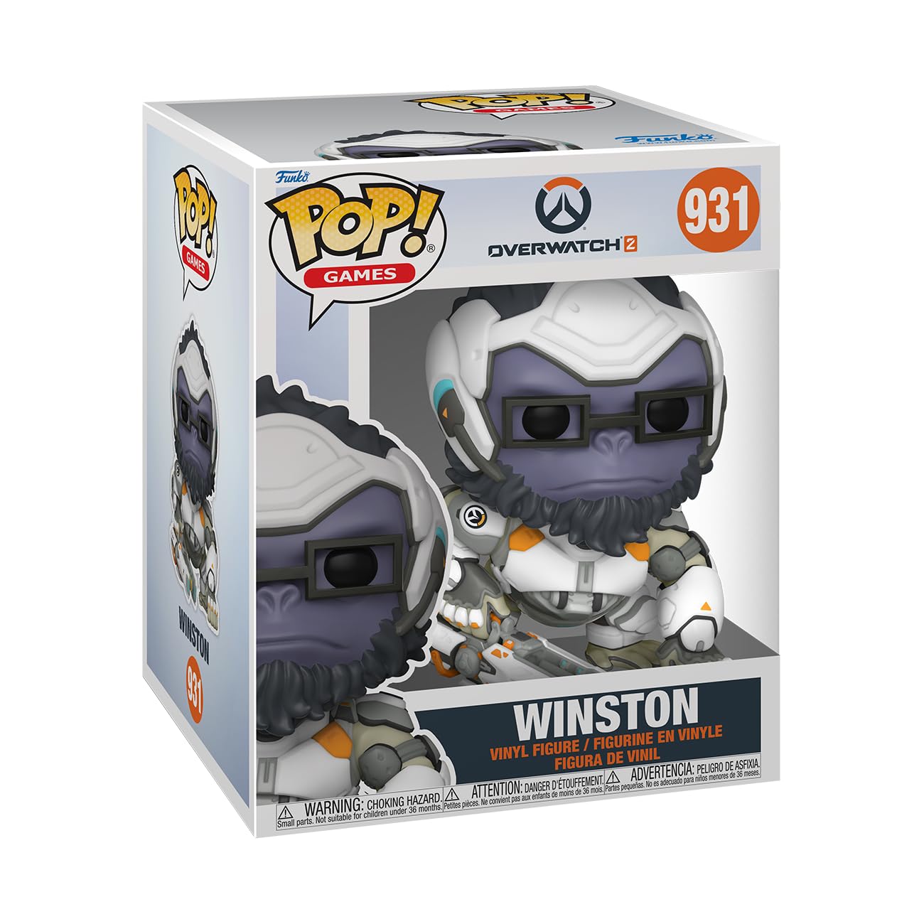 Funko Pop! Super: Overwatch 2 - Winston - Overwatch - Collectable Vinyl Figure - Gift Idea - Official Merchandise - For Kids & Adults - Video Games Fans - Model Figure For Collectors And Display