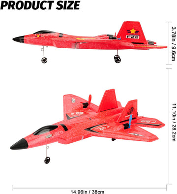 Rc Plane, F22 Rc Airplane Fighter Ready To Fly, 2.4Ghz 2 Channel Remote Control Plane, Rc Airplanes Toy For Boys Girls Kids Begi