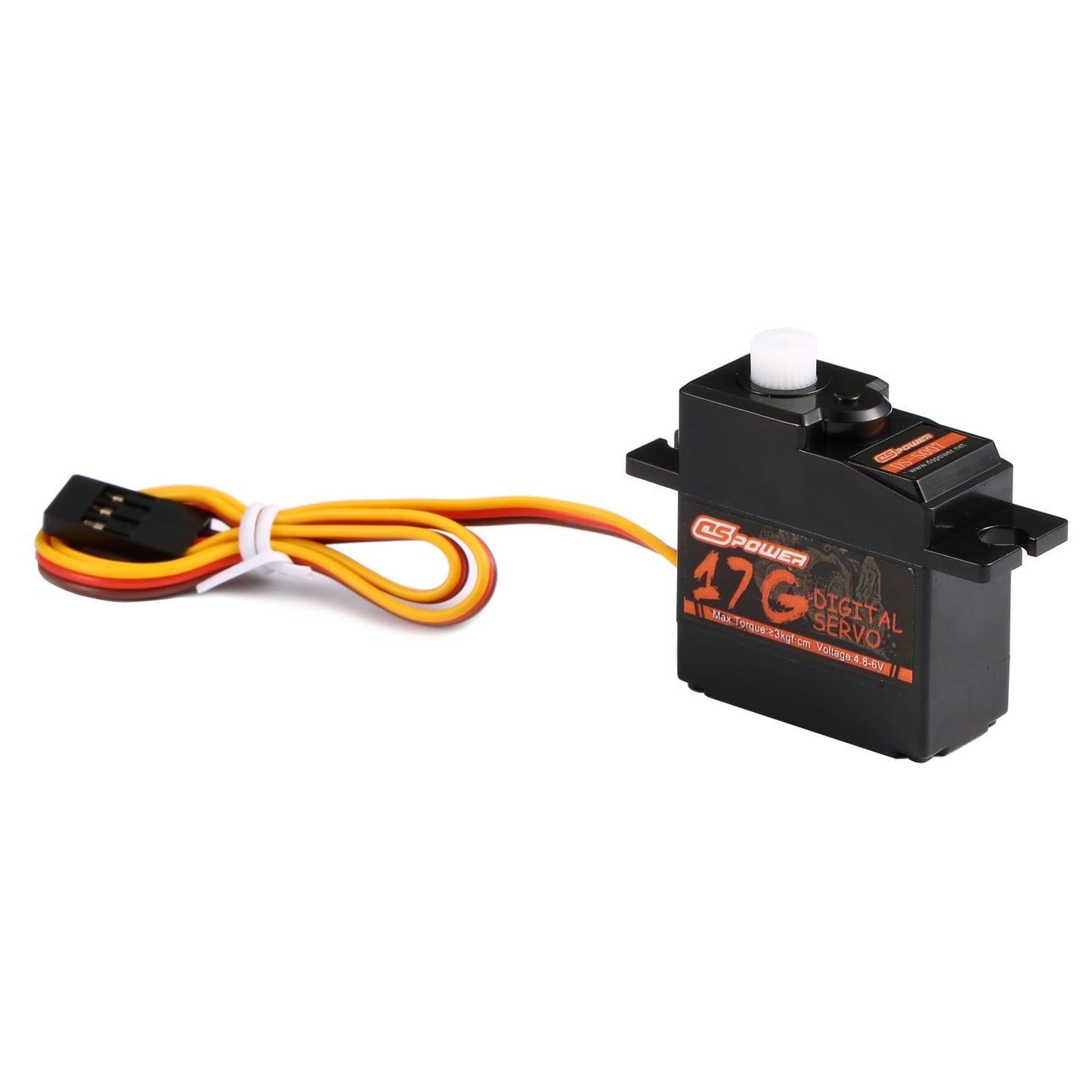 Dspower 2Pcs 17G Rc Micro Servo, Waterproof Rc Mini Digital Servo Motor With 25T Servo Horn For 1/18 1/16 1/14 Rc Car Tank Boat