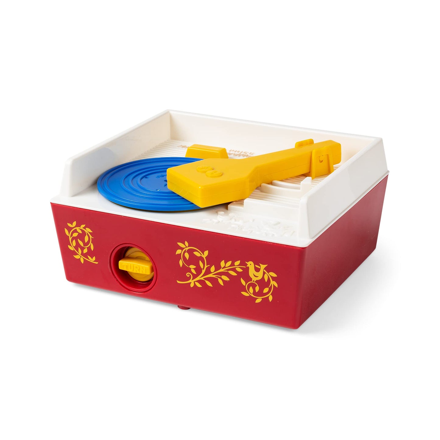 Fisher Price Classics Record Player - Retro Interactive Toy for Kids, Toddlers, Unisex, 18 Months+, Blue/Yellow/White