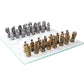 Pacific Giftware Dragon Kingdom Chess Set - Glass Board, Multi-Color Resin Pieces