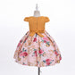 Cosplay Life Floral Dress for Girls and Young mature-themeds Fashion Flower Waistline Kids Party Festival Dress Ages 5-9 Years Old (Peach  5YRS)