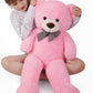 Giant Teddy Bear Stuffed Animals Plush Toy Life Size Big Plush Pink Teddy Bear For Kids Girlfriend, Soft Stuffed Bear Animals Fo