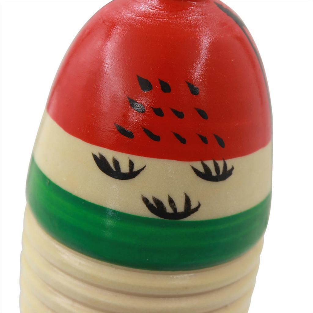 Enakshi Wooden FishShaped Guiro Colorful Hand Percussion For Kids Baby Musical Toys|Collectibles