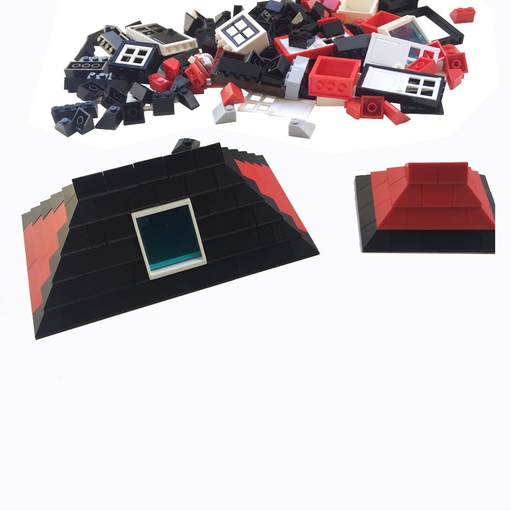 161 Pieces Education Building Bricks Block Windows, Doors And Roof Tiles Set - Comptible Major Brands