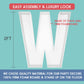 JW Passion 2FT Mosaic Balloon Frame - Fillable Letter W Kit for Birthday Party & Wedding Decor, Premium Foam Material