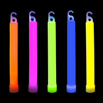 novelinks 50 Pcs 6'' enhanced Glow Sticks Bulk - Ultra Bright Large Glow Necklaces Bulk Light up Necklaces Bulk Glow in The Dark Necklaces  Emergency Glow Sticks  Long-lasting Lighting Waterproof