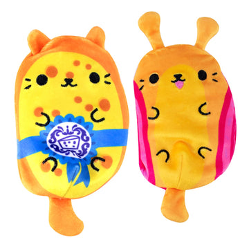 Cats Vs Pickles - Fromage & Zippy - 2-Pack - 4 Cute Cuddly Collectible Bean Plush Toy - Collect These As Stocking Stuffers, Fidg