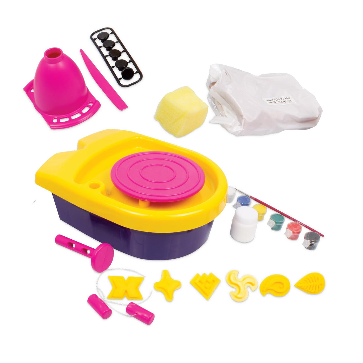 Handycrafts Funskool Pottery Wheel Kit, Diy Kit, Art And Craft Set For Kids, Learning, Fun & Engaging Activity For Childrens, Mu
