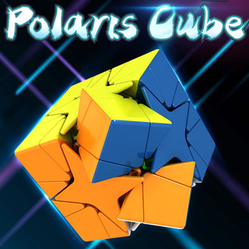 BroMoCube 3x3 MoYu MeiLong Polaris Speed Cube - Stickerless Plastic Magic Puzzle Cube, Antistress Game Toy, Model UKS887