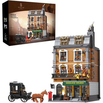 Kowkis Baker Street 221B Apartment Building Bricks Set,Sherlock Collectible Architecture Modular Brick,Sherlock Apartments Build