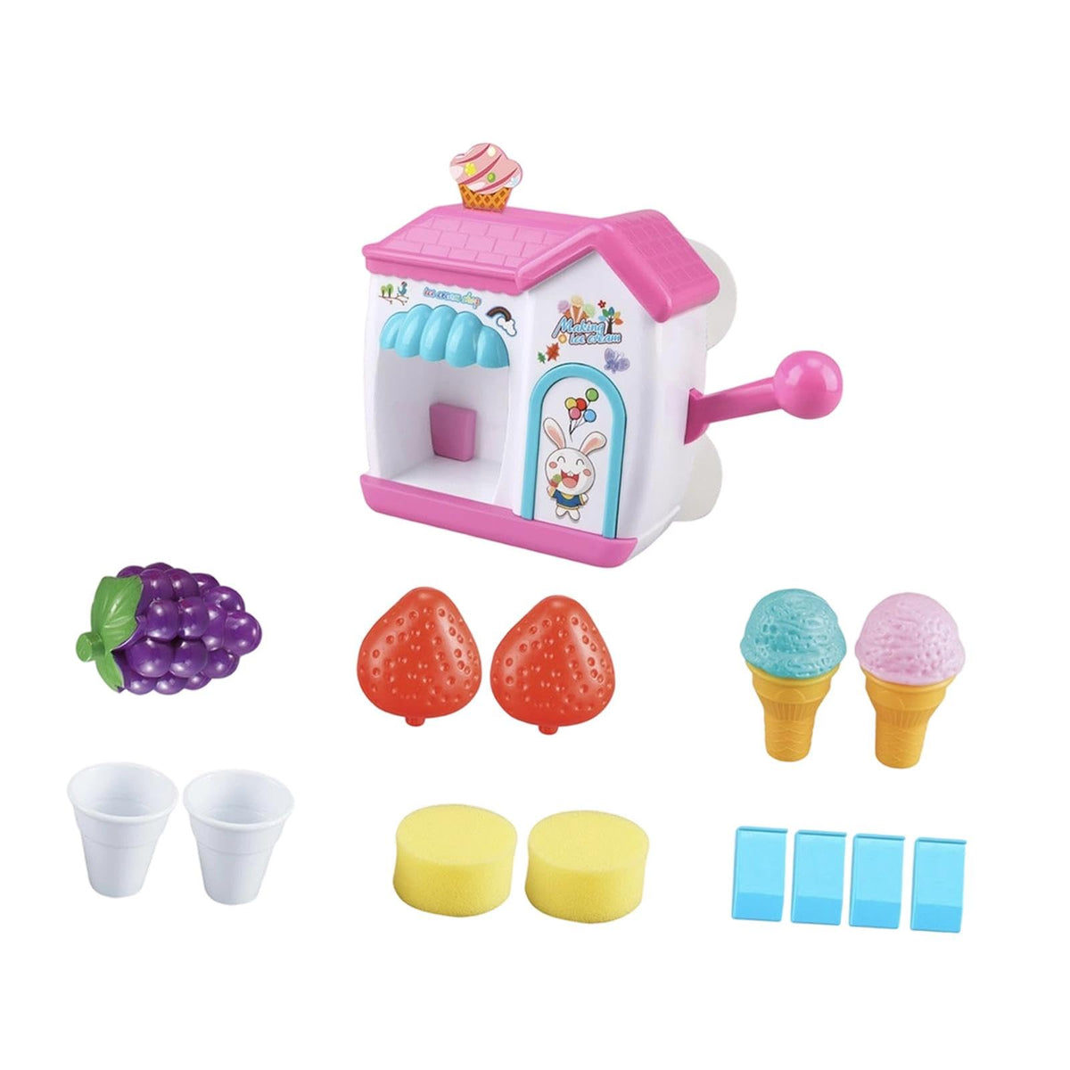 MERISHOPP Ice Cream Foam Maker Bath Toys Cute Portable Shower Toy for Child Girls Boys|Baby|Bathing & Grooming|Bathing Accessori